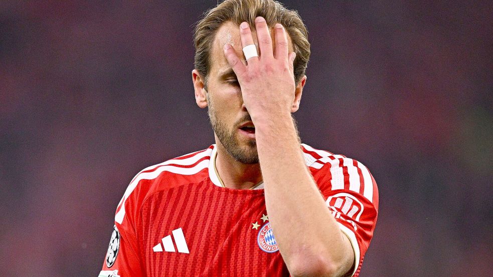 Verzweifelte gegen die PSG-Abwehr: Bayern-Stürmer Harry Kane. Foto: Tom Weller
