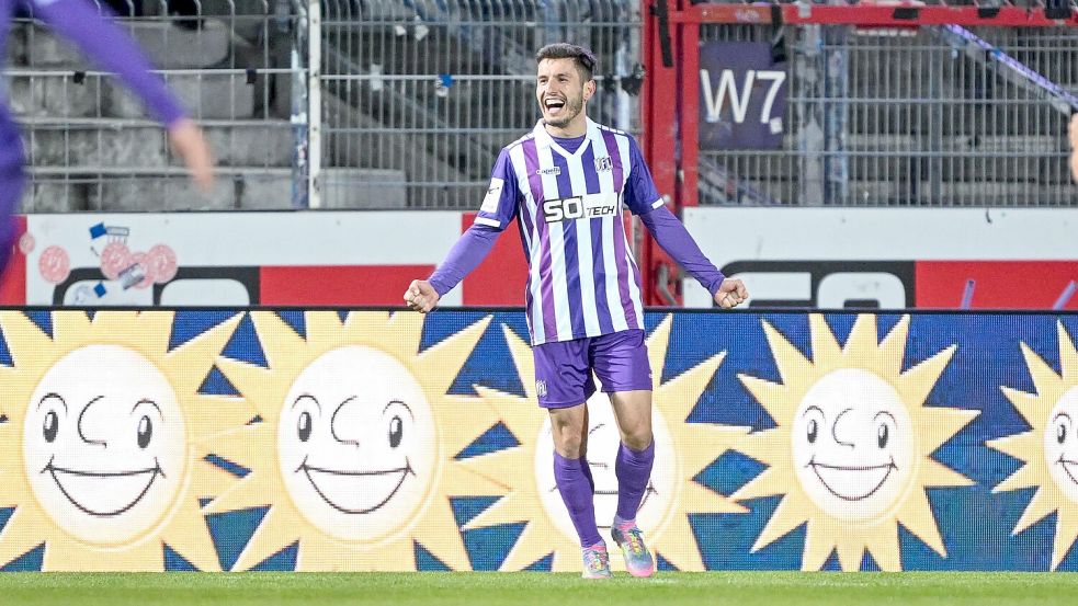 Maximal zweimal wird Bashkim Ajdini noch für den VfL Osnabrück auflaufen. Im Sommer beendet er seine Karriere. Foto: Michael Titgemeyer