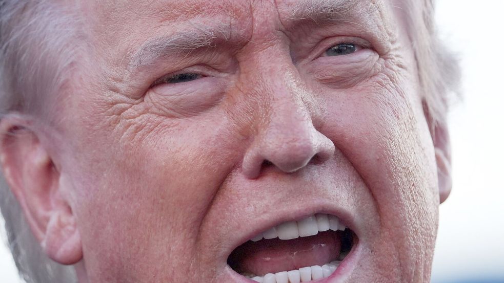 US-Präsident Trump hat eine Waffenruhe zwischen der Ukraine und Russland verkündet. Foto: Mark Schiefelbein