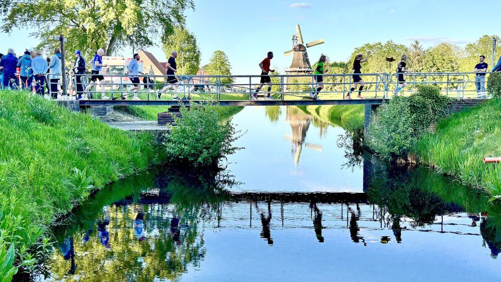 Die vierte Ossiloop-Etappe – auch bekannt als Mühlenetappe – führte am Freitag von Holtrop nach Bagband. Foto: Klaus Ortgies
