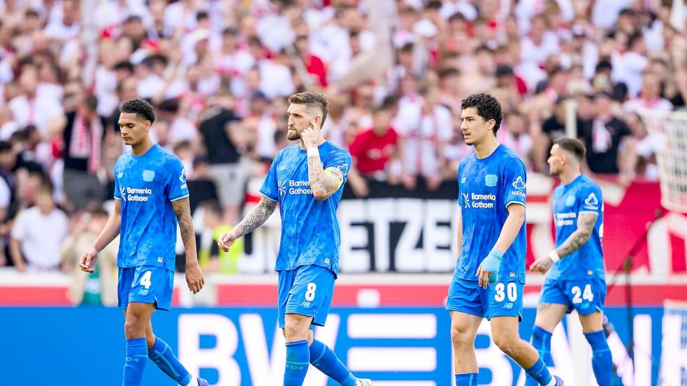 Bayer Leverkusen enttäuschte im Schlüsselspiel beim VfB auf ganzer Linie. Foto: Tom Weller