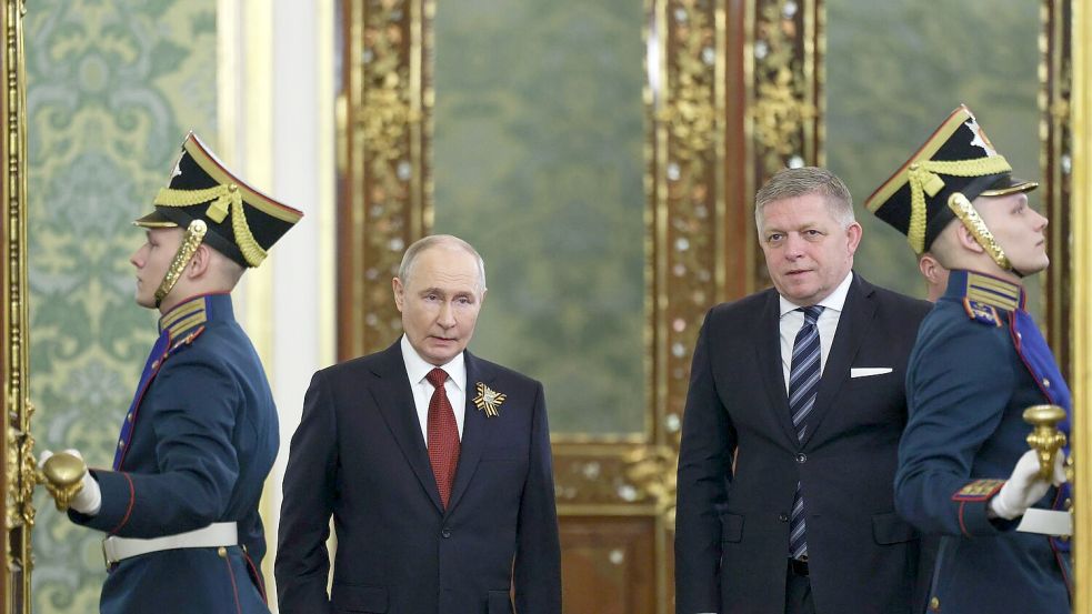 Der slowakische Ministerpräsident Fico verteidigte seinen Besuch in Moskau. Foto: Ramil Sitdikov