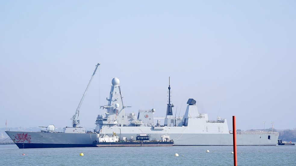 Großbritannien bringt seinen Zerstörer HMS Dragon für einen etwaigen Schutzeinsatz in der Straße von Hormus in Stellung Foto: Andrew Matthews