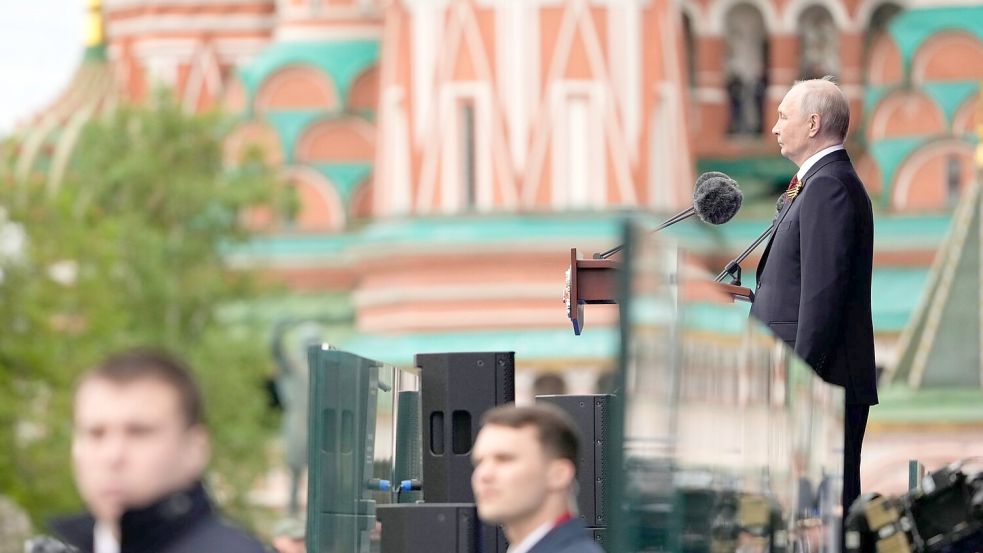 Putin wollte ukrainische Drohnenangriffe bei der Parade zum Tag des Sieges unbedingt vermeiden. (Archivbild) Foto: Pavel Bednyakov