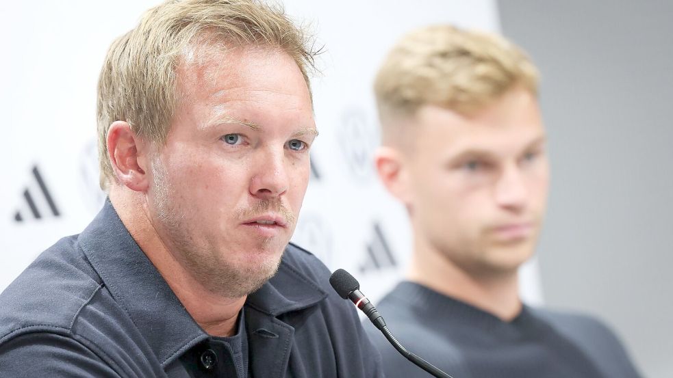 Julian Nagelsmann spricht bei einer Pressekonferenz. (Archivbild) Foto: Christian Charisius
