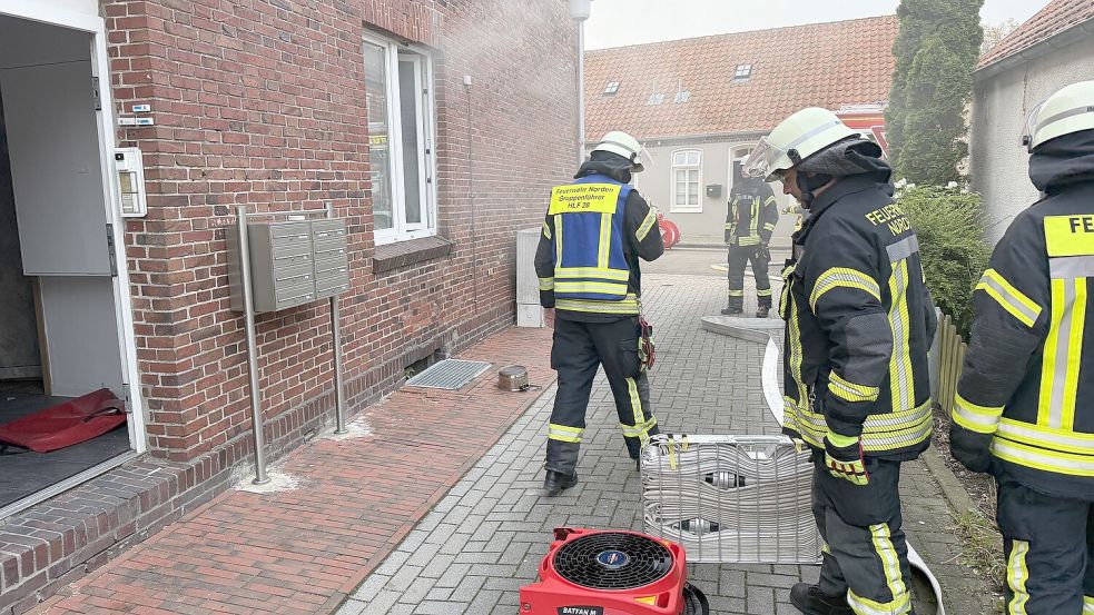 Die Feuerwehr wurde zu einem Einsatz in die Westerstraße gerufen. Foto: Feuerwehr Norden/Thomas Weege