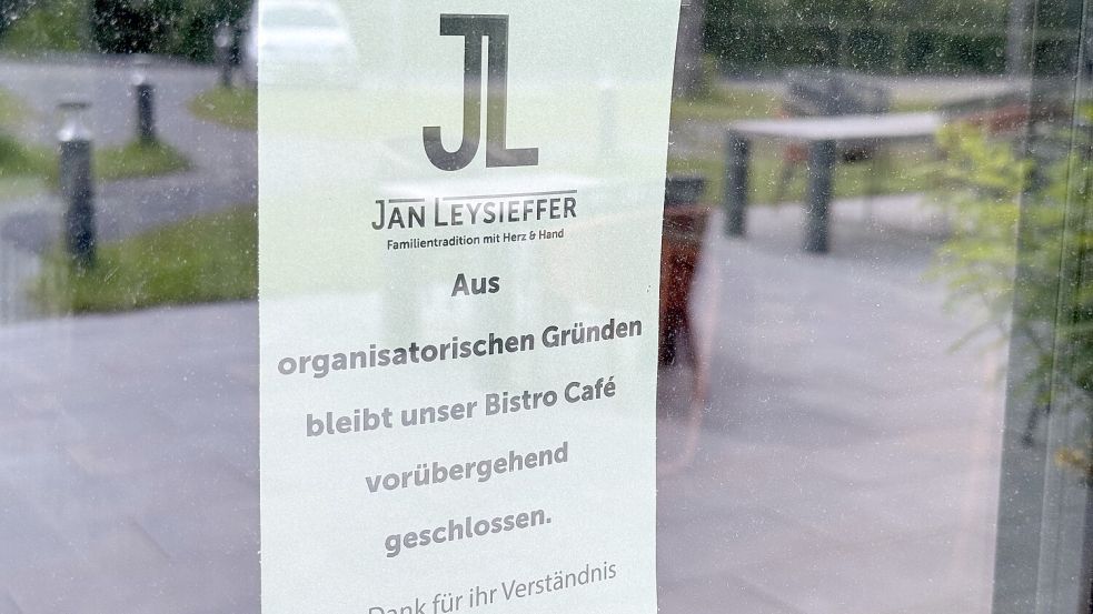 Die Osnabrücker Traditionsmarke könnte erneut Geschichte sein: Das Café, das Jan Leysieffer im Juli 2025 in Atter eröffnet hatte, ist seit 15. Mai 2026 geschlossen. Foto: Wolfgang Elbers