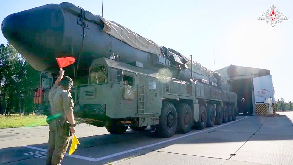 Russland hat eine Atom-Rakete Jars getestet. (Archivbild) Foto: Uncredited/Rusian Defense Minist