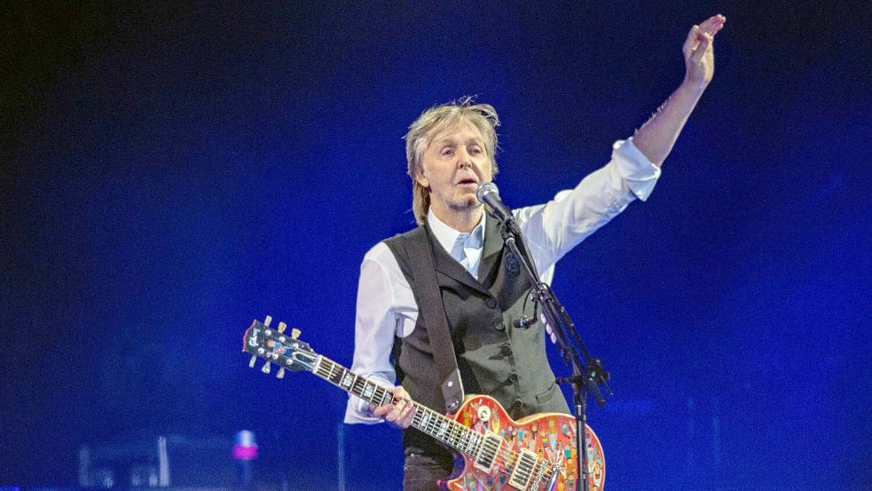 Die Beatles-Legende kam in die Show. (Archivbild) Foto: Joel C Ryan/Invision via AP/dpa