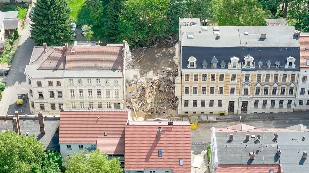 Der Rettungseinsatz nach dem Einsturz des Gründerzeithauses in Görlitz dauerte etwa 72 Stunden. Foto: Sebastian Kahnert