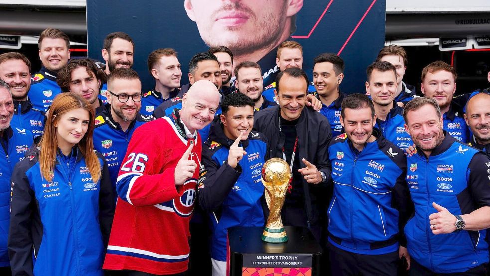 Kurz vor der WM auch in Kanada ließ sich FIFA-Boss Infantino die Gelegenheit nicht nehmen. Foto: Bradley Collyer
