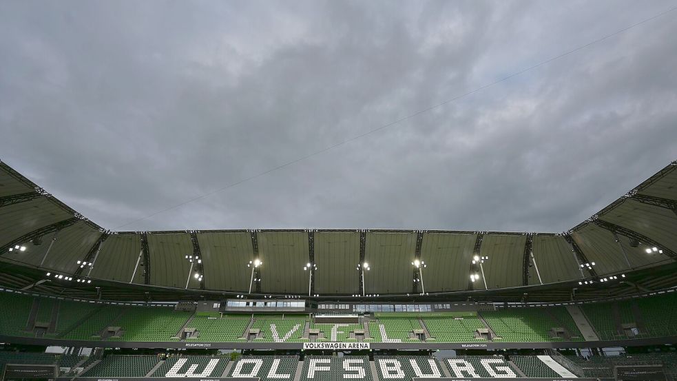 Das Stadion des VfL Wolfsburg. Foto: Swen Pförtner/dpa