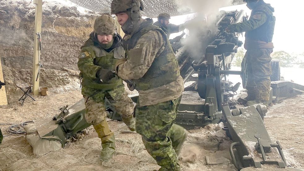 Kanadische Soldaten üben in Lettland. Foto: Alexander Welscher/dpa