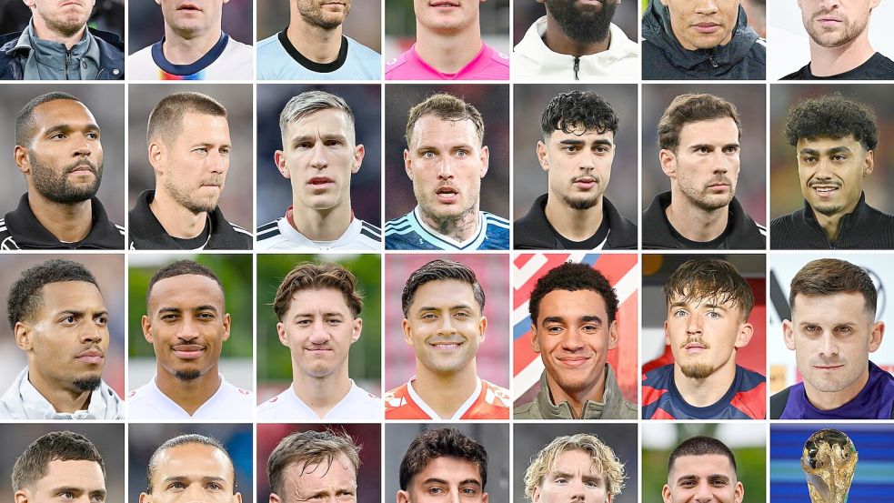 26 Spieler hat Julian Nagelsmann in seinem WM-Kader berufen. (Archivbild) Foto: dpa