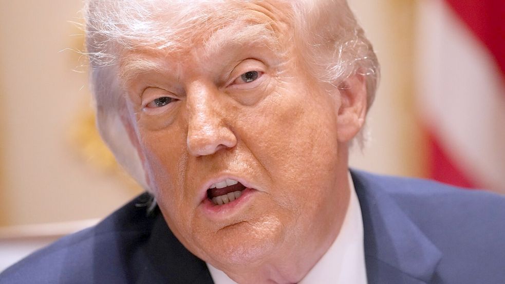 Trump spricht über den aktuellen Stand der Verhandlungen zum Iran-Krieg. Foto: Jacquelyn Martin