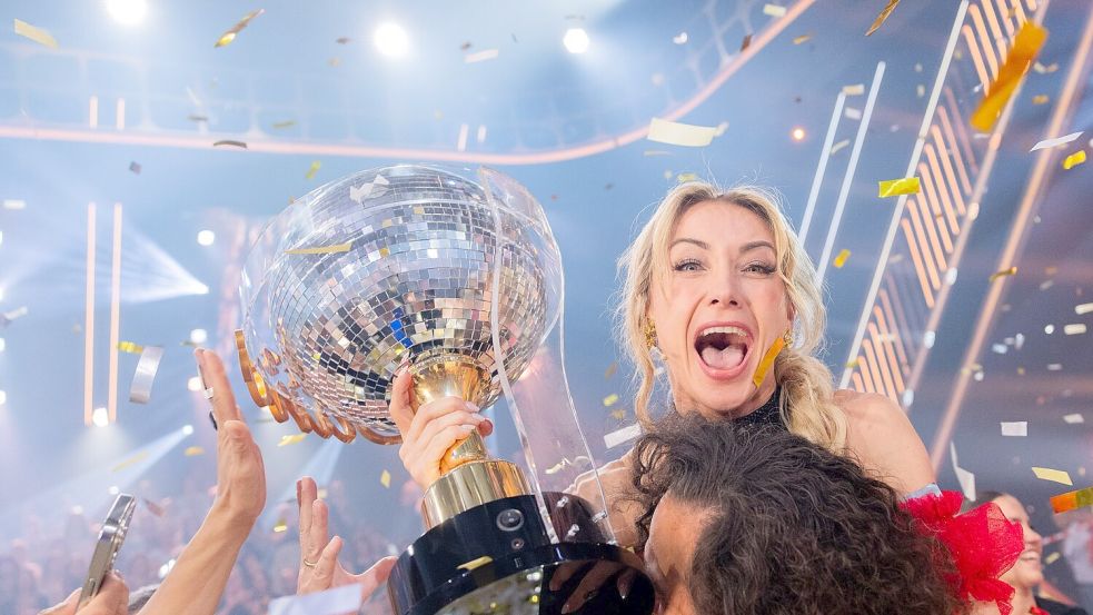 Anna-Carina Woitschack hat „Let’s Dance“ gewonnen. Foto: Rolf Vennenbernd