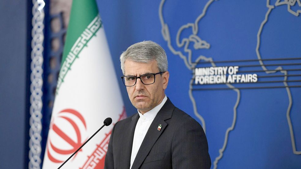 Der Sprecher des iranischen Außenministeriums zeigt den USA die Stirn Foto: Shadati/XinHua/dpa