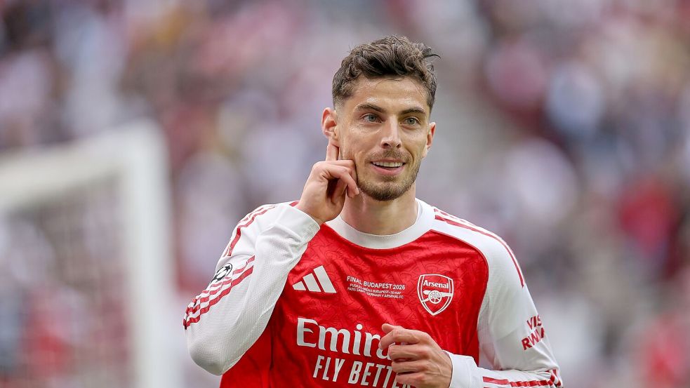 Liebt die große Fußballbühne: Arsenal-Stürmer Kai Havertz. Foto: Armin Durgut
