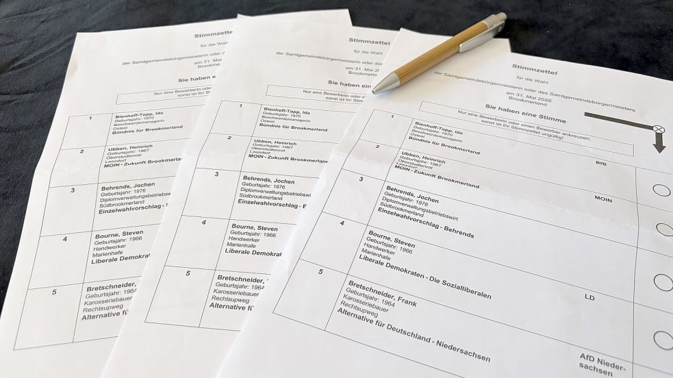 Jeder Wahlberechtigte im Brookmerland hat eine Stimme. Foto: Sarah Dirks