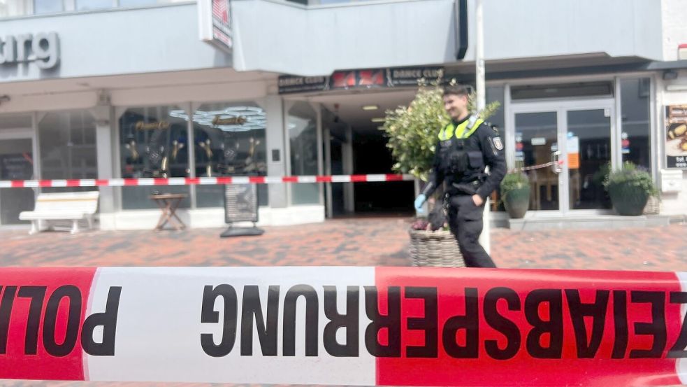Der Tatort auf Sylt wurde von der Polizei abgesperrt. Foto: Lea Albert/dpa