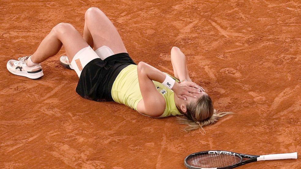 Von den Gefühlen überwältigt: Maja Chwalinska. Foto: Christophe Ena