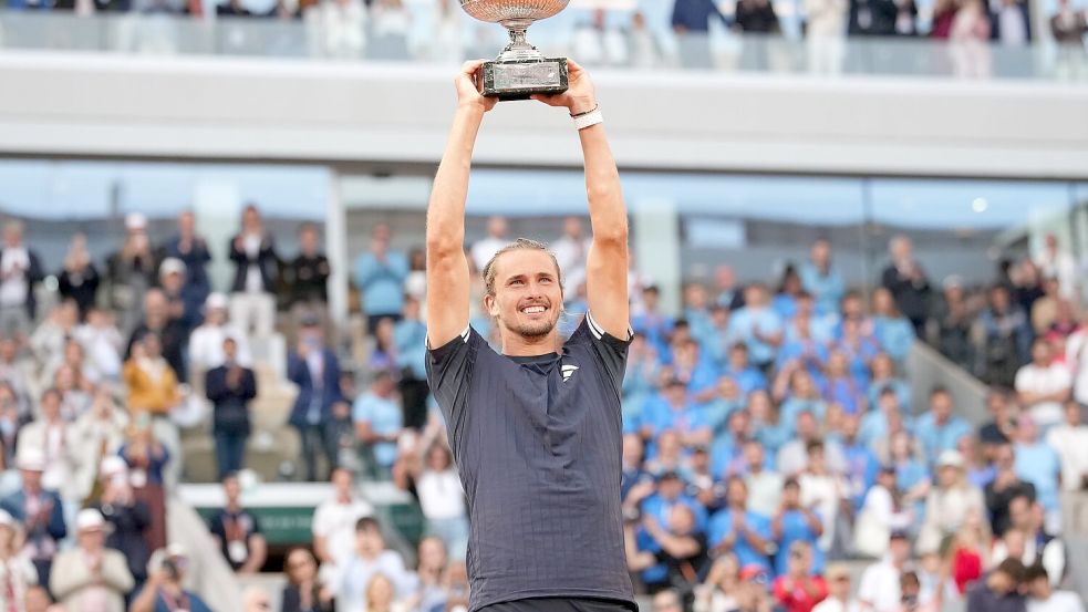 Am Ziel seiner Träume angelangt: Alexander Zverev Foto: Christophe Ena