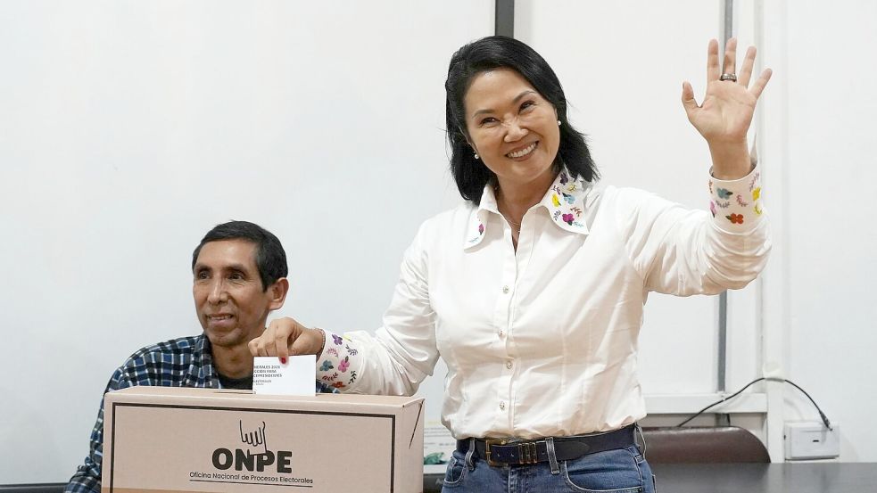 Keiko Fujimori bewarb sich bereits zum vierten Mal um das Präsidentenamt. Foto: Guadalupe Pardo