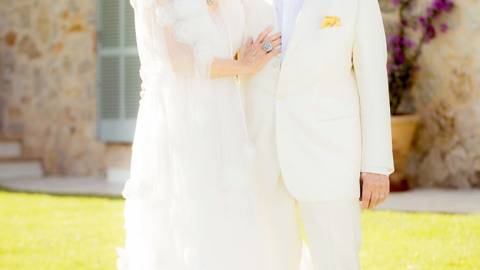 Gabriela und Wolfgang Porsche feiern ihre Hochzeit auf Mallorca. Foto: Privat