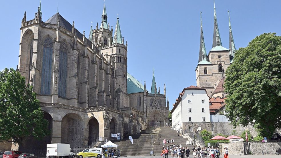 Ein Wahrzeichen von Erfurt ist der Dom. (Archivbild) Foto: Martin Schutt
