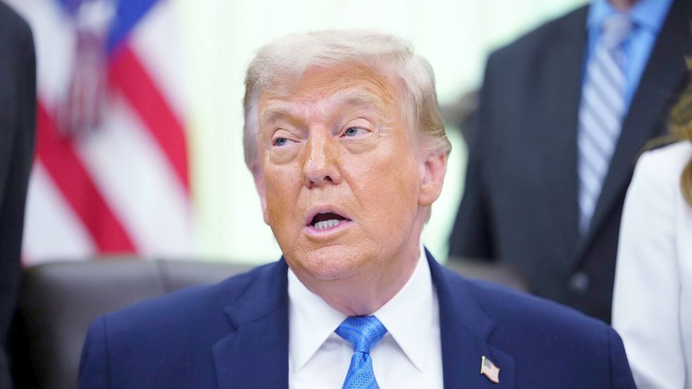 Trump droht dem Iran mit neuen Angriffen. Foto: Julia Demaree Nikhinson