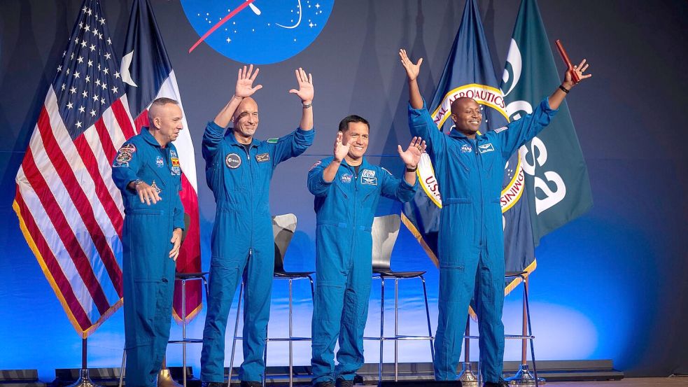 Vier Männer sollen an der „Artemis 3“-Mission teilnehmen. Foto: Annie Mulligan