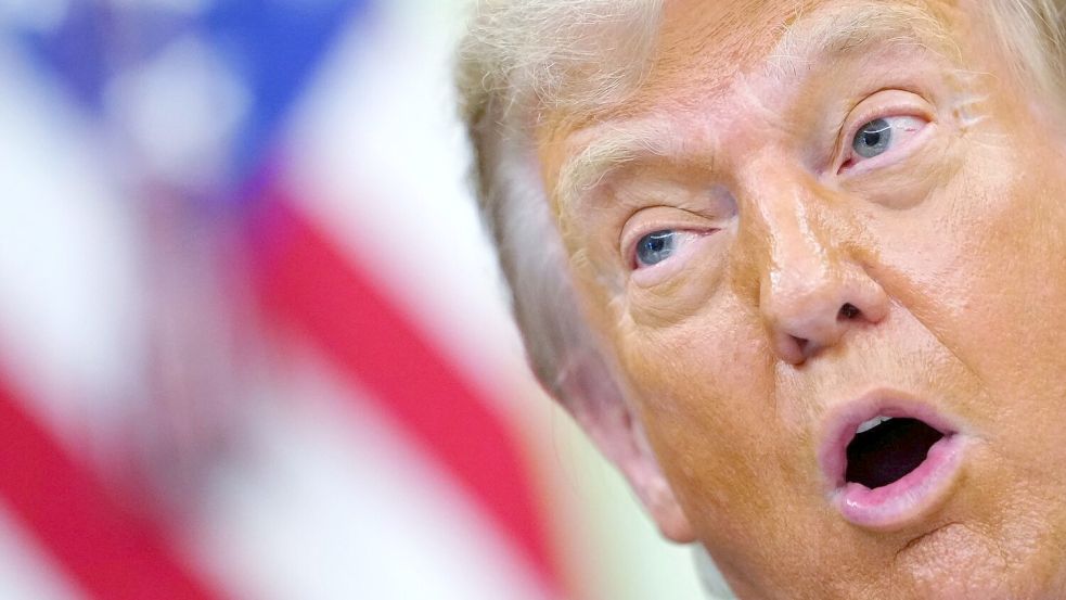 US-Präsident Trump droht damit, den Iran „in Grund und Boden zu bomben“. (Archivbild) Foto: Julia Demaree Nikhinson