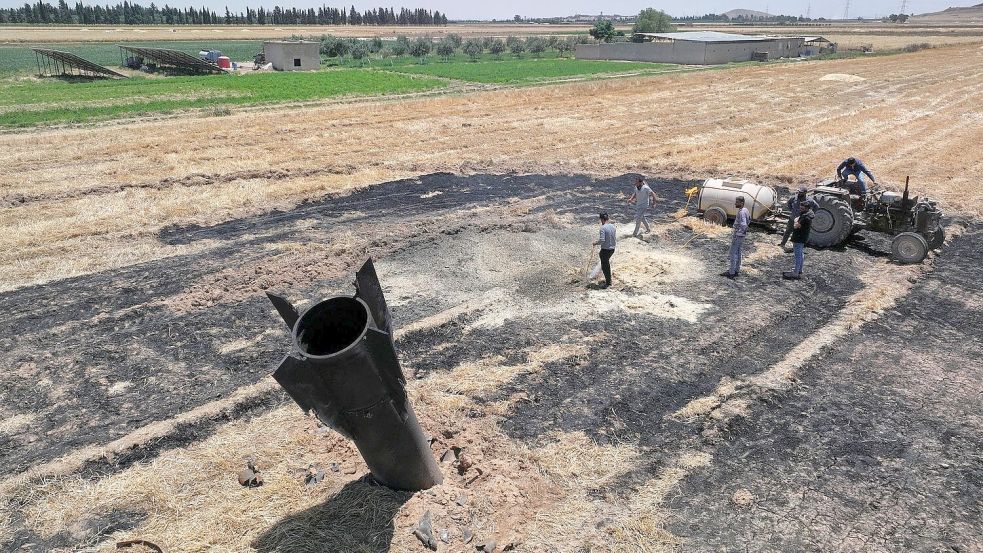 Auch in Syrien sind nach Kämpfen zwischen Iran und Israel zu Beginn der Woche Trümmer niedergegangen. (Symbolbild) Foto: Ghaith Alsayed