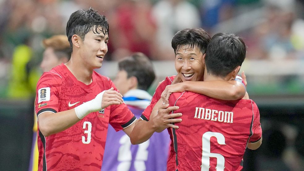 Südkorea jubelt über den gelungenen WM-Start. Foto: Matias Delacroix