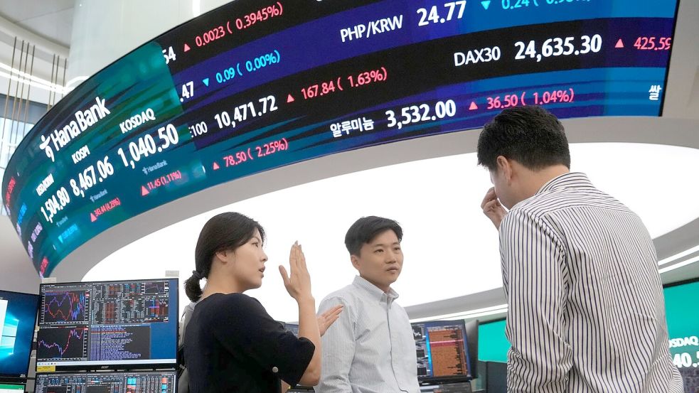 Die Börse in Seoul hat äußerst positiv auf das Rahmenabkommen zwischen dem Iran und den USA reagiert. Foto: Ahn Young-joon