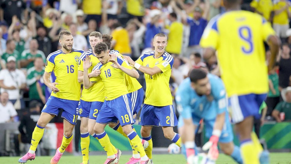Yasin Ayari ließ Schweden schon früh jubeln. Foto: Addison Simmons
