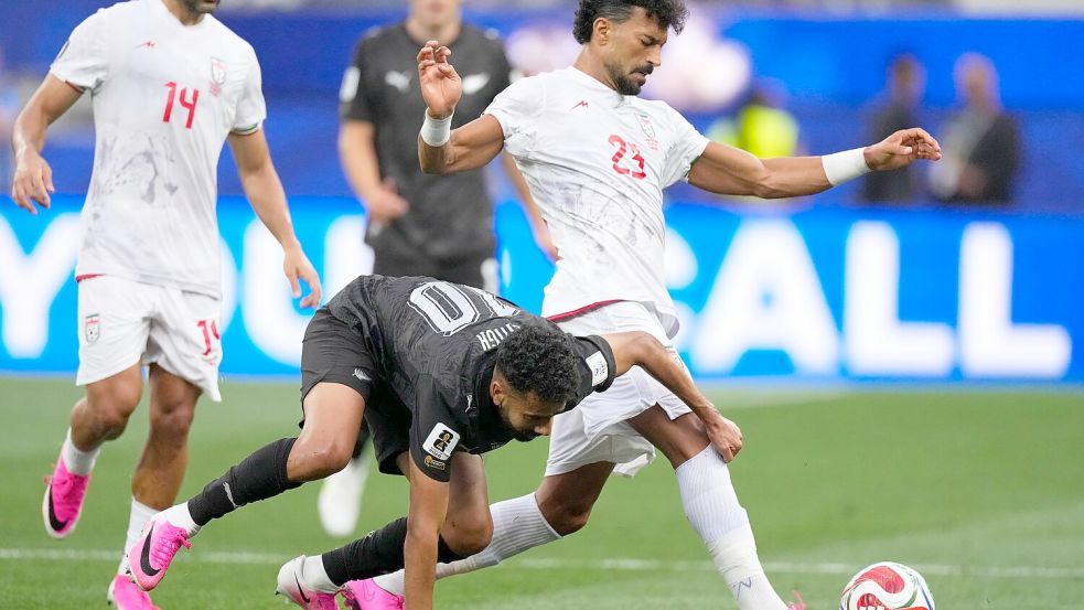 Der Iran erlebte ein sportlich aufregendes Spiel in den USA. Foto: Mark J. Terrill