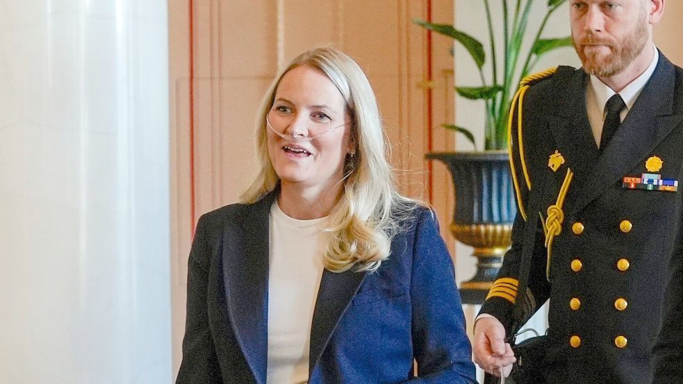Die norwegische Kronprinzessin Mette-Marit leidet unter einer schweren Lungenfibrose. (Archivbild) Foto: Lise Åserud/NTB Pool/dpa