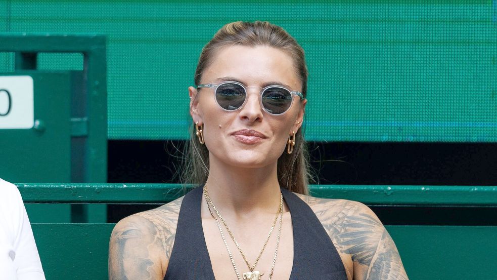 Unterstützte ihren Freund Alexander Zverev in Halle: Sophia Thomalla. Foto: Friso Gentsch