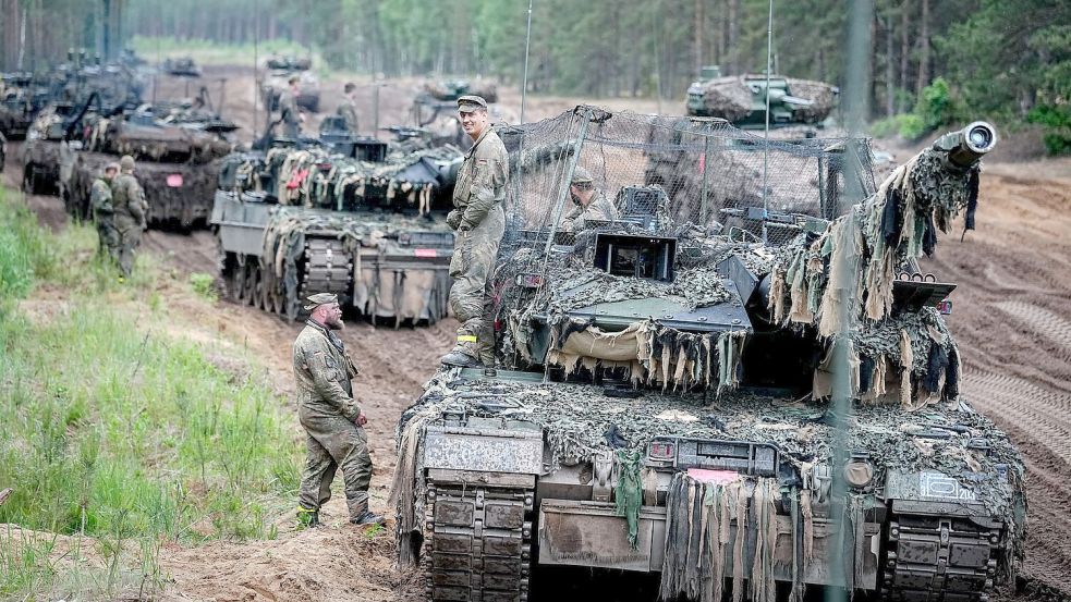 Die Stationierung der Panzerbrigade soll im nächsten Jahr abgeschlossen sein. Foto: Kay Nietfeld/dpa