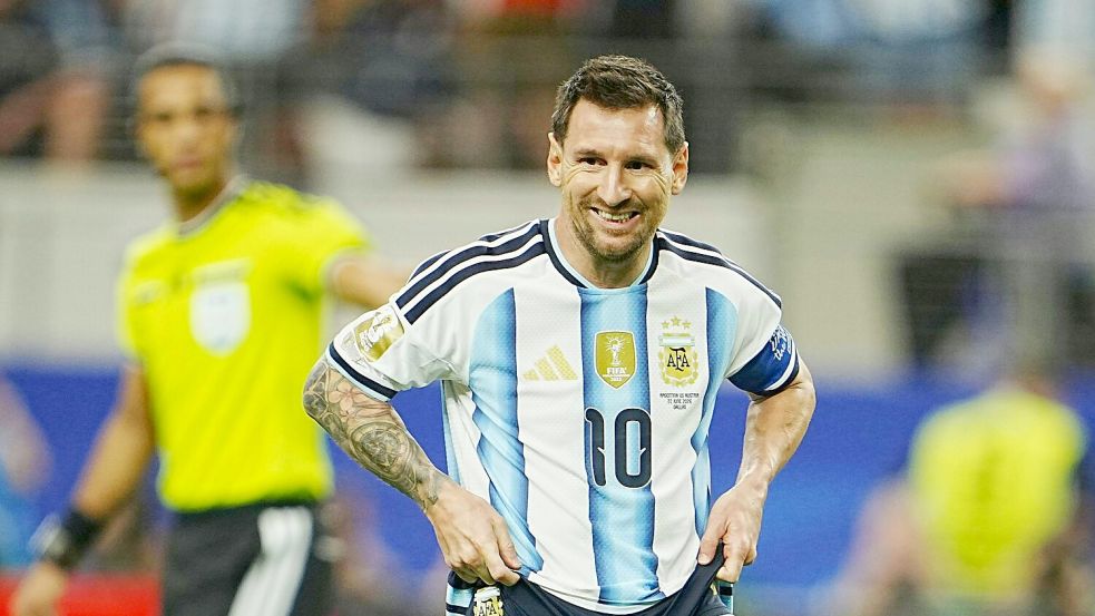 Für Messi lief es gegen Österreich lange unglücklich. Foto: Georg Hochmuth