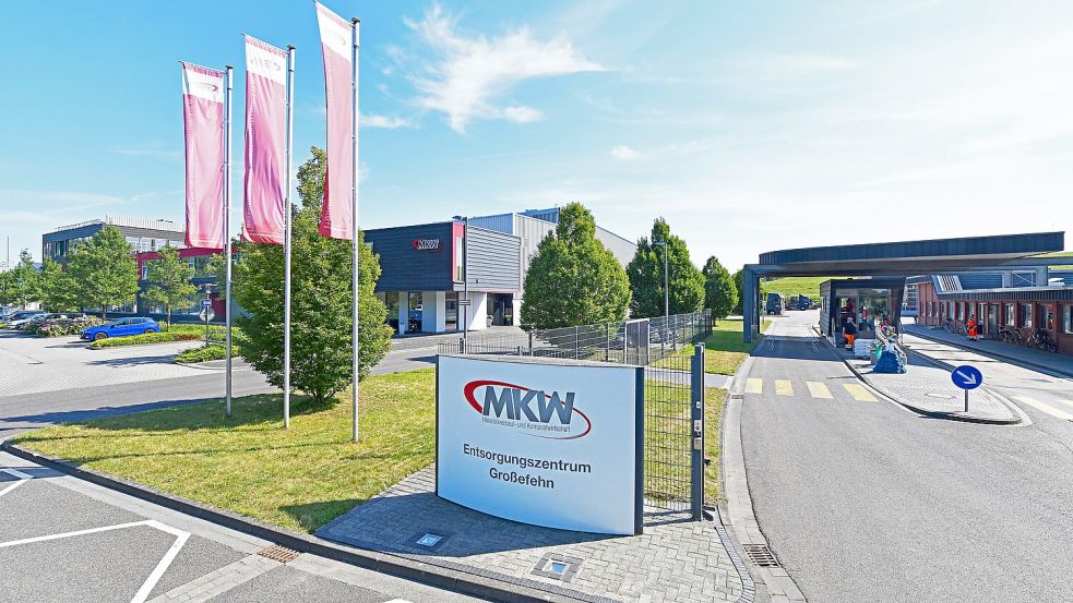 Das Entsorgungszentrum der MKW in Großefehn. Archivfoto: Landkreis Aurich