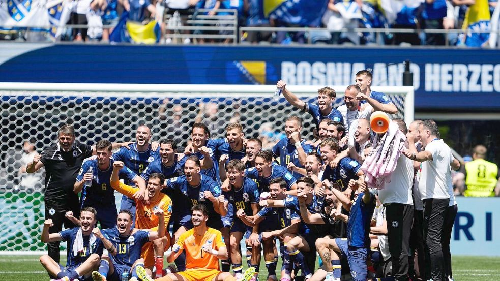 Bosnien-Herzegowina darf bei der WM auch im Sechzehntelfinale antreten. Foto: Lindsey Wasson
