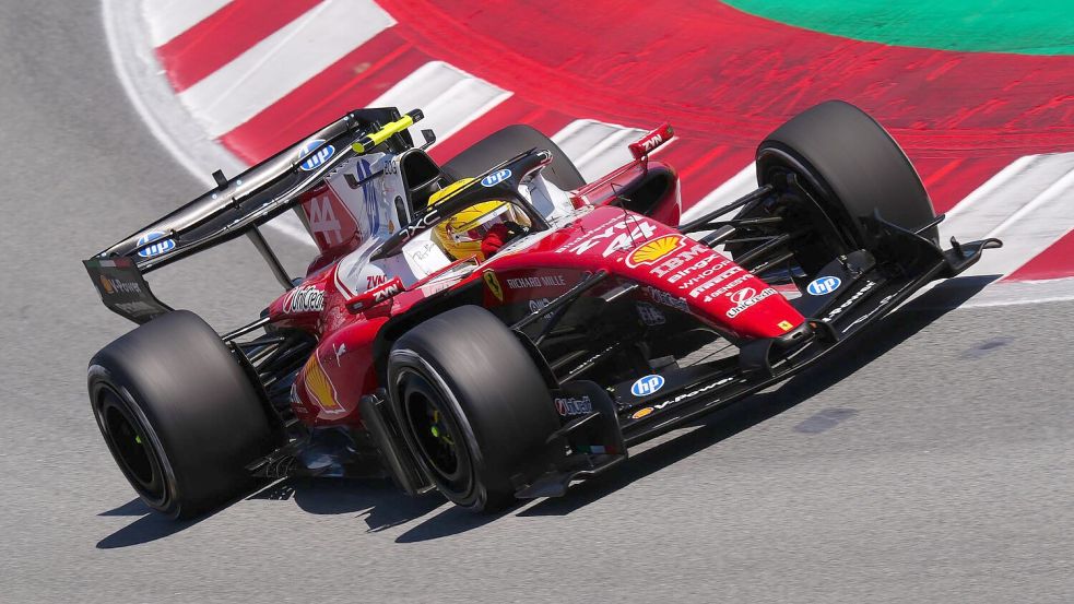 Lewis Hamilton kommt immer besser mit seinem Ferrari klar. (Archivbild) Foto: David Davies