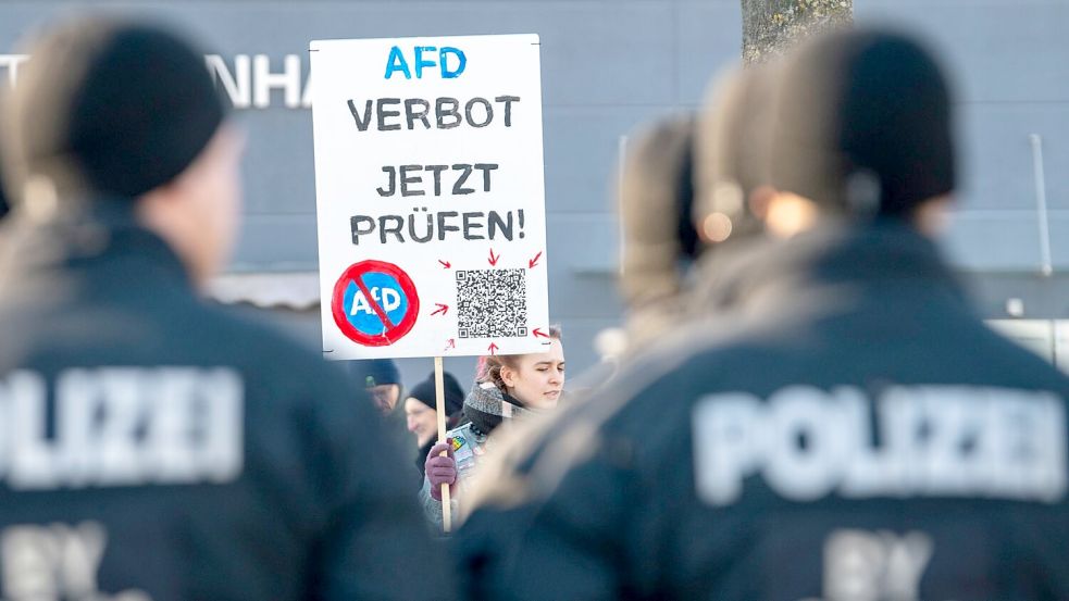 AfD-Veranstaltungen werden häufig von Protestaktionen begleitet. (Archivfoto) Foto: Stefan Puchner/dpa