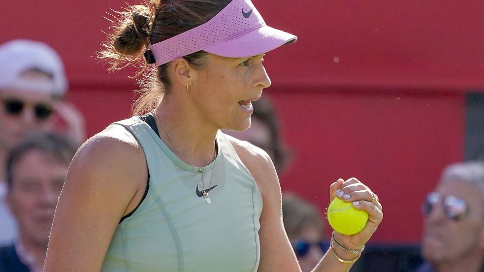 Steht in Eastbourne im Halbfinale: Tatjana Maria. (Archivbild) Foto: Alberto Pezzali