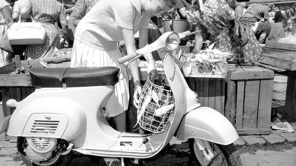 1946 wurde die Vespa zum Patent angemeldet. (Archivbild) Foto: picture alliance / dpa