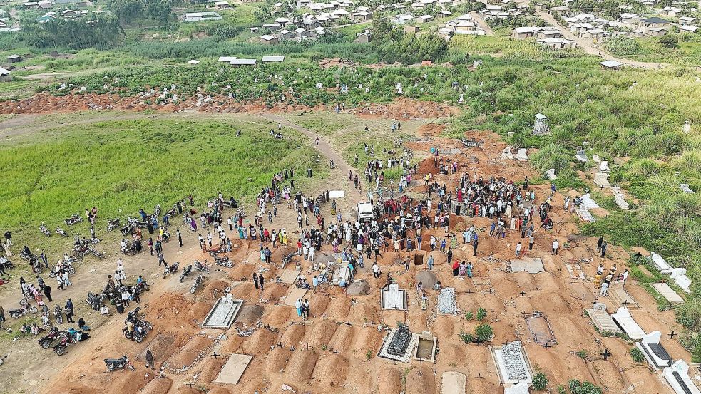 Die Zahl der Todesfälle in der Demokratischen Republik Kongo steigt weiter. (Archivbild) Foto: -/XinHua/dpa