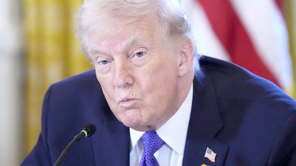Trump zeigte sich verärgert über den Iran. (Archivbild) Foto: Alex Brandon/AP/dpa