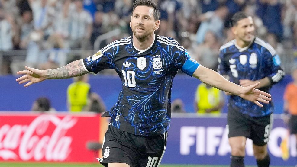 Messi traf auch gegen Jordanien. Foto: Tony Gutierrez